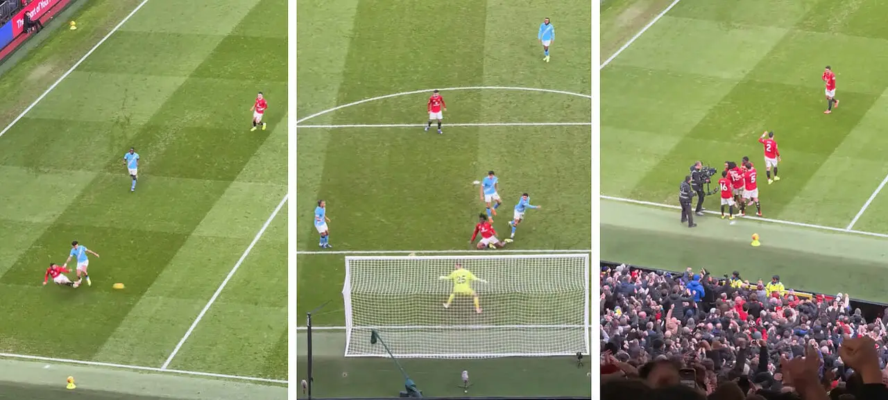 Il gol di dorgu nel derby di Manchester