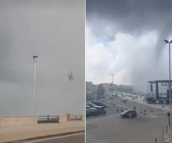 la tromba d'aria a san foca