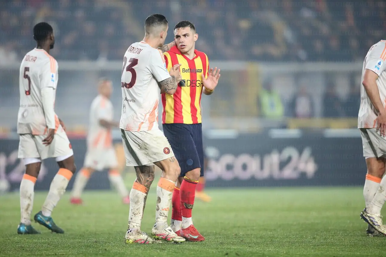 Lecce-roma krstovic mancini