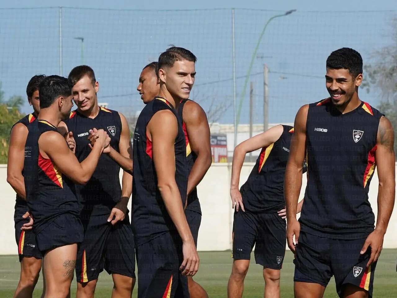lecce in allenamento a martignano