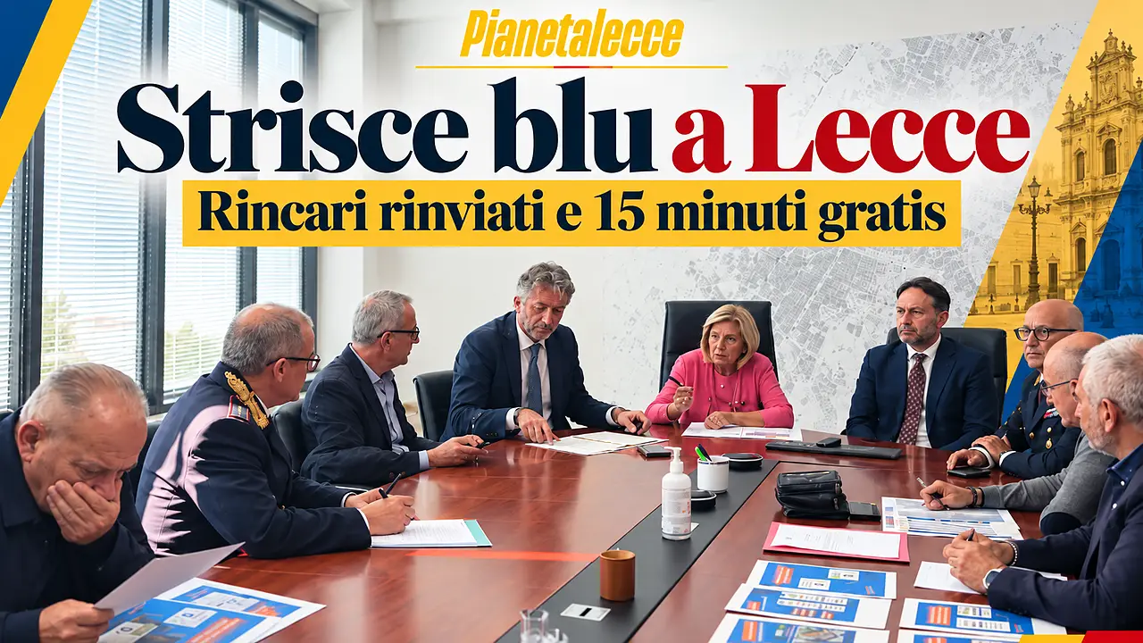 strisce blu a lecce