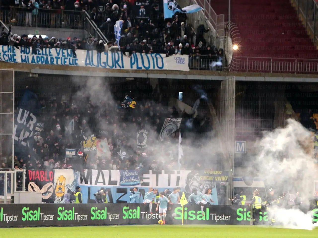 tifosi della lazio al via del mare