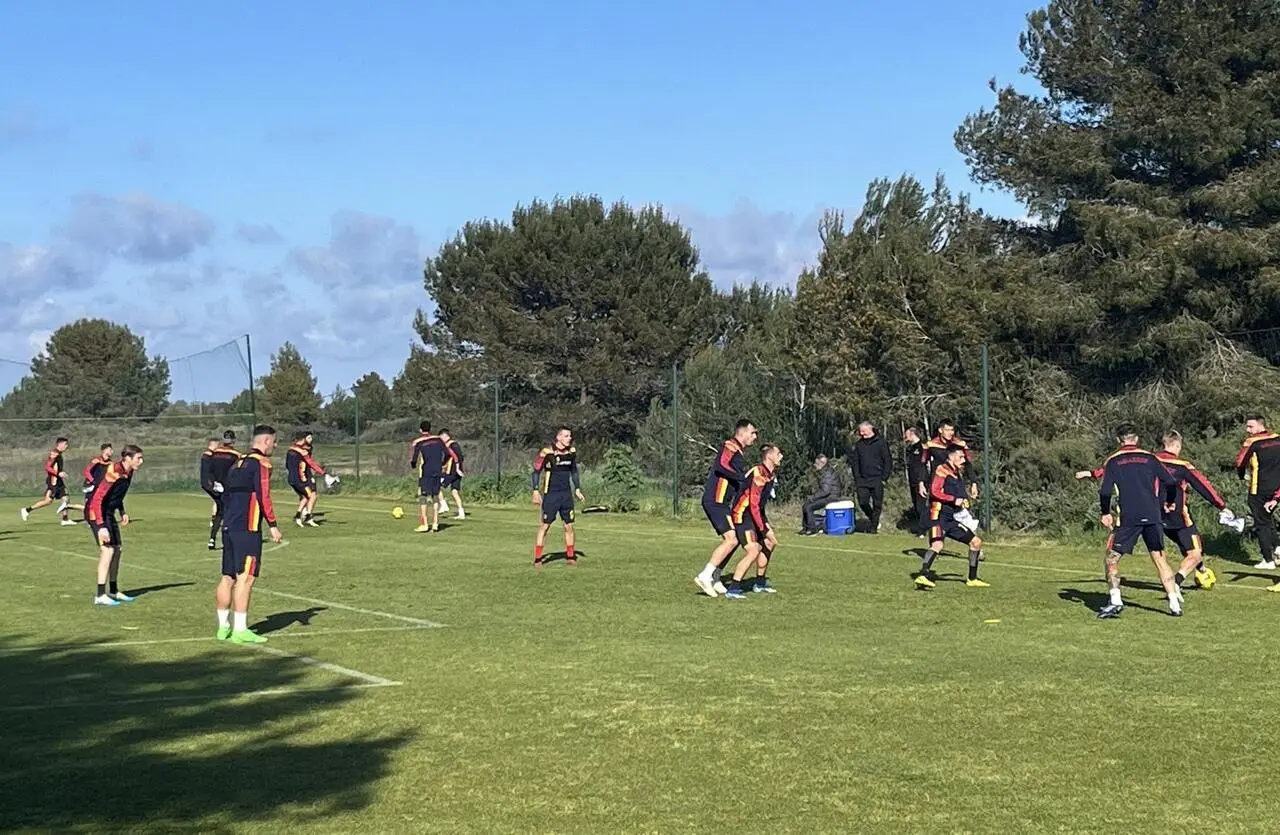 Allenamento squadra Lecce