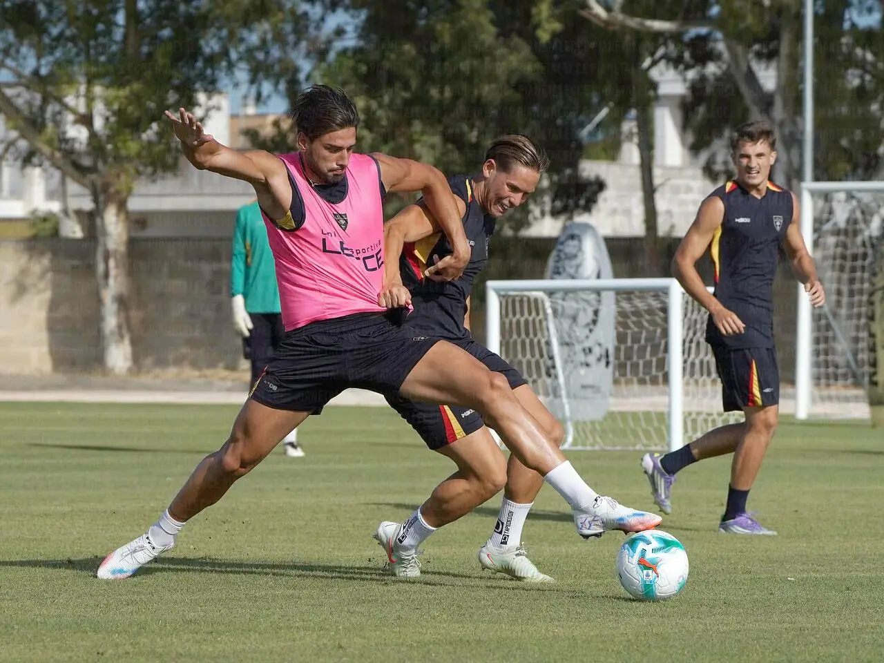 lecce in allenamento a martignano