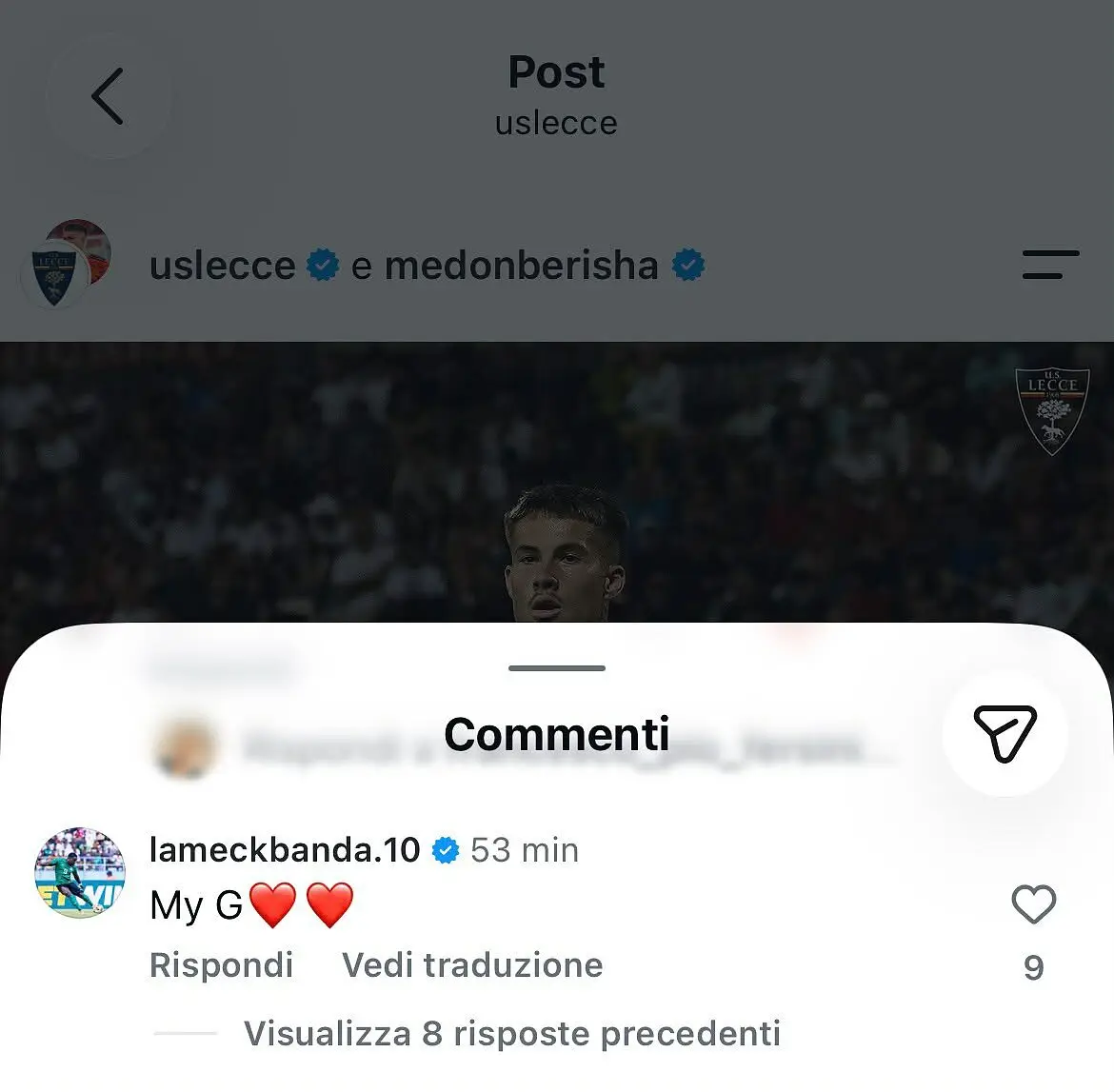 il messaggio di banda
