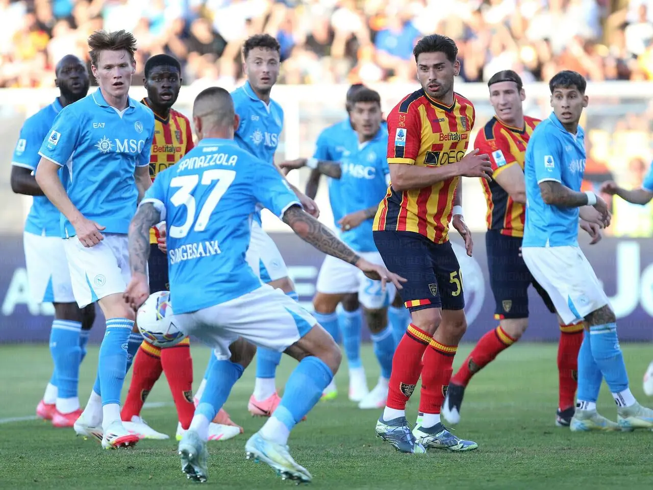 lecce-napoli spinazzola pierotti mctominay