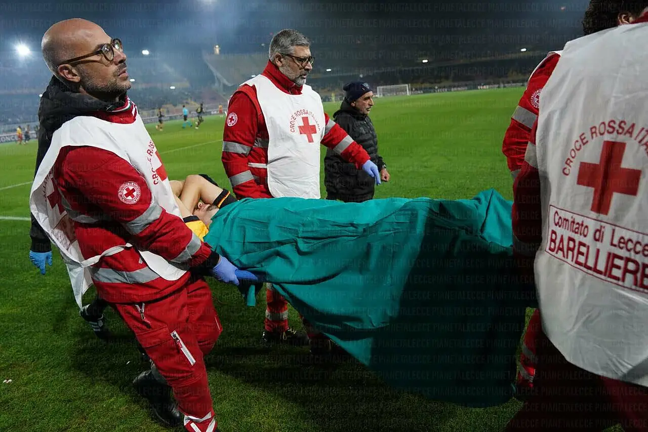 lecce-pisa infortunio berisha