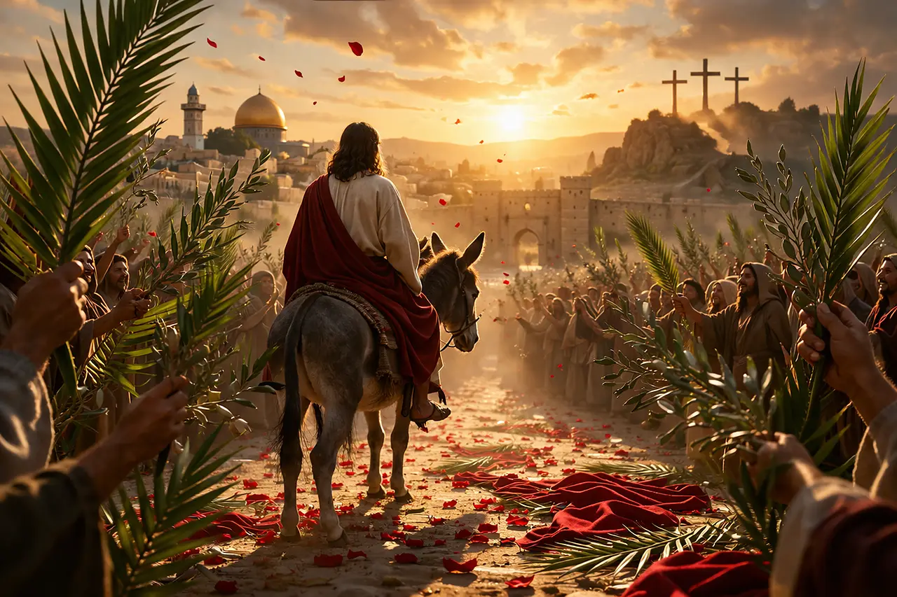 gesù nella domenica delle palme