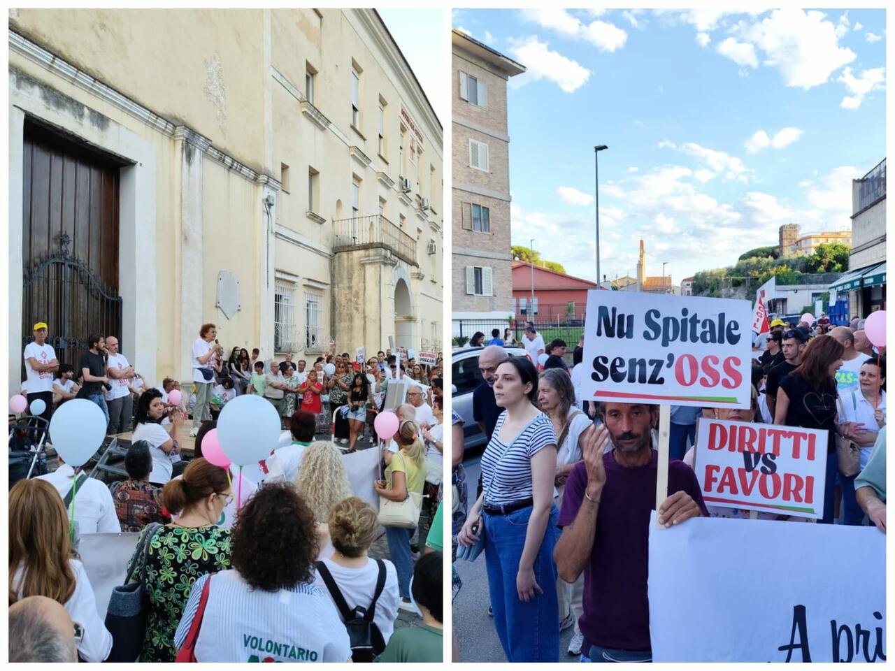 La manifestazione di Sessa