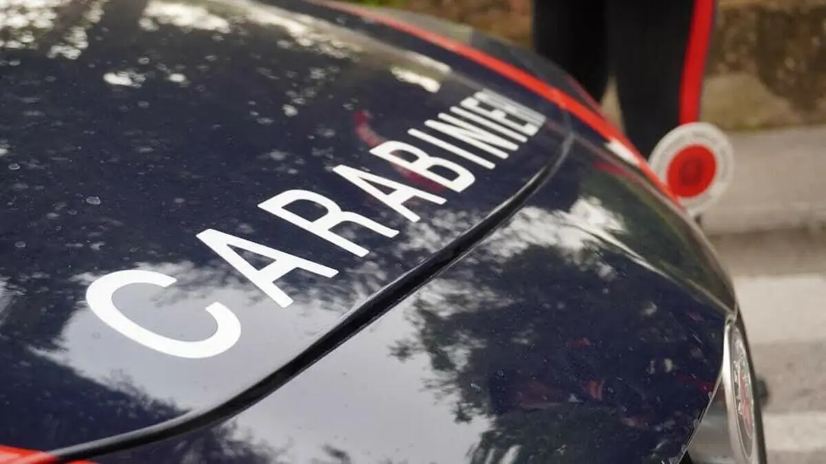 L'intervento dei carabinieri