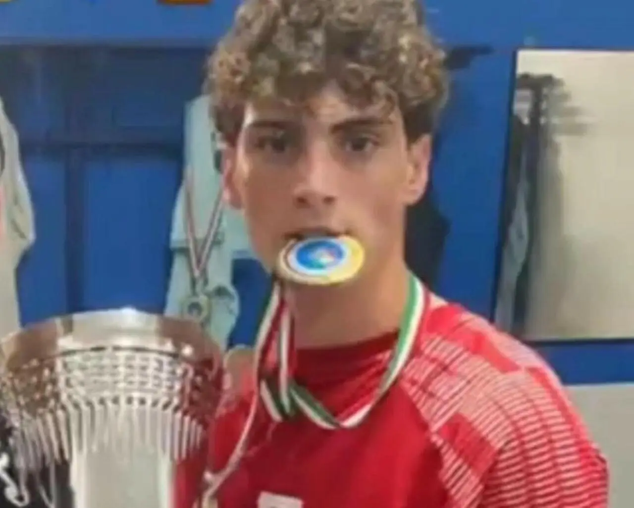 Il calciatore Santo Romano