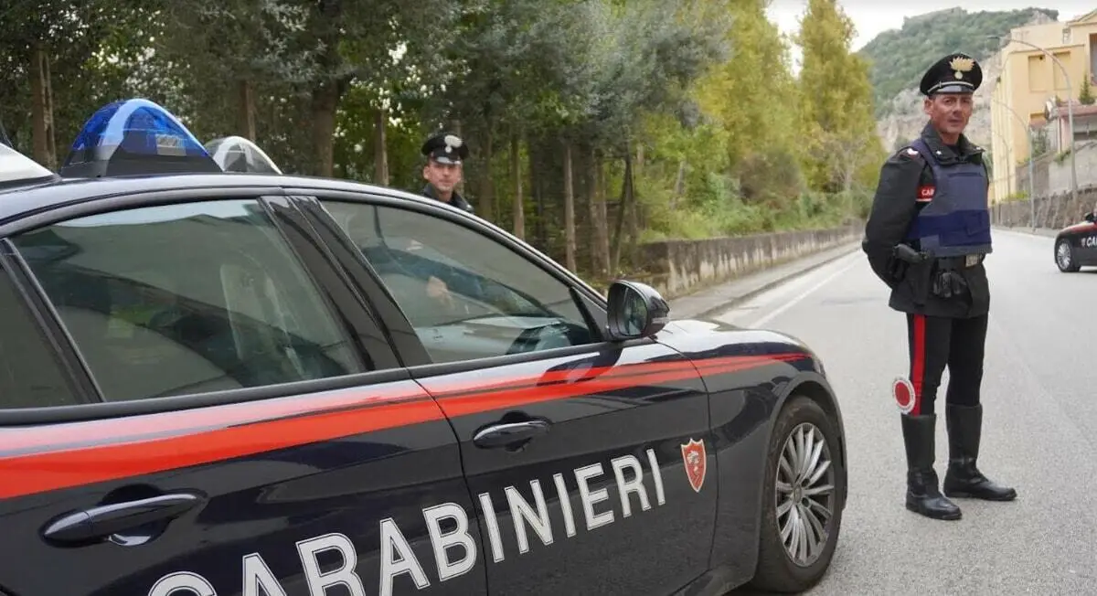 L'intervento dei carabinieri