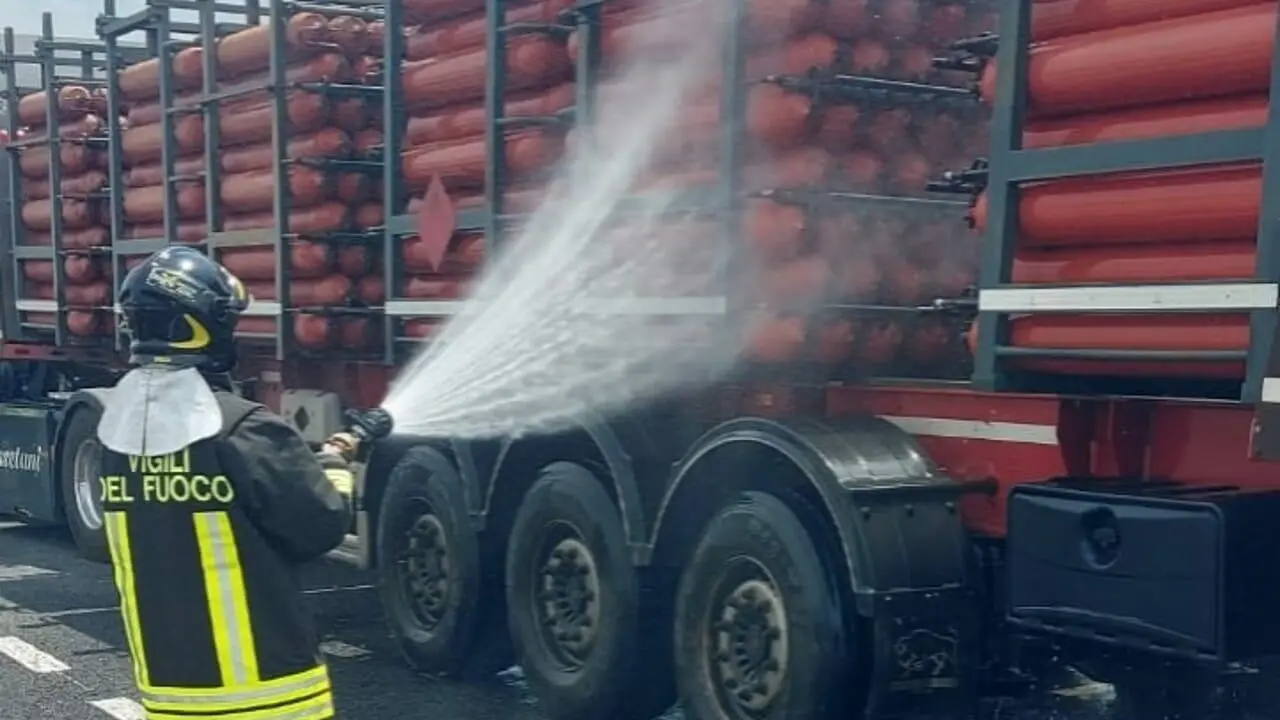 L'intervento dei vigili del fuoco