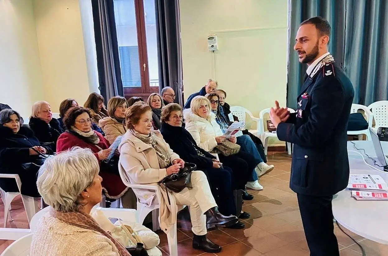 L'incontro dei carabinieri