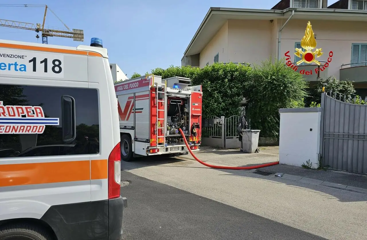 L'intervento dei vigili del fuoco