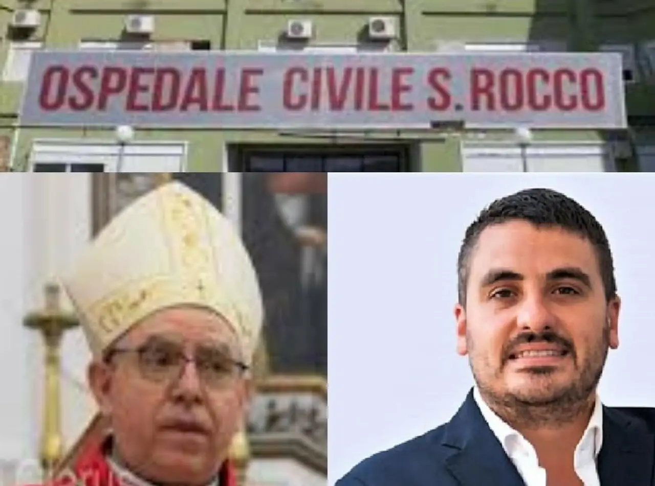 Il vescovo Cirulli e il sindaco di Cellole Di Leone