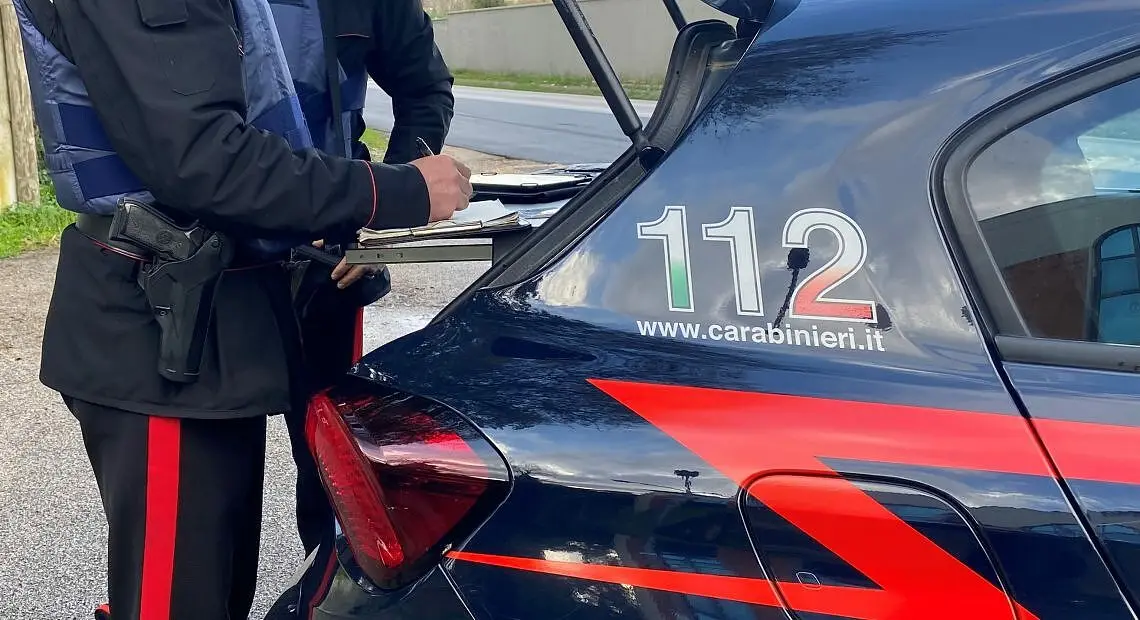 L'intervento dei carabinieri