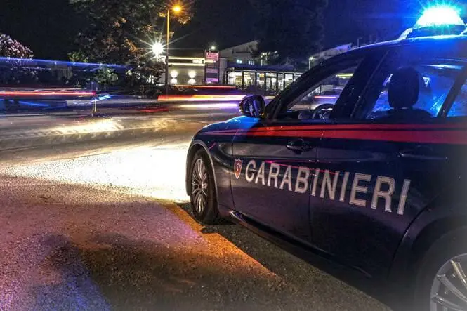 I carabinieri sul luogo dell’agguato
