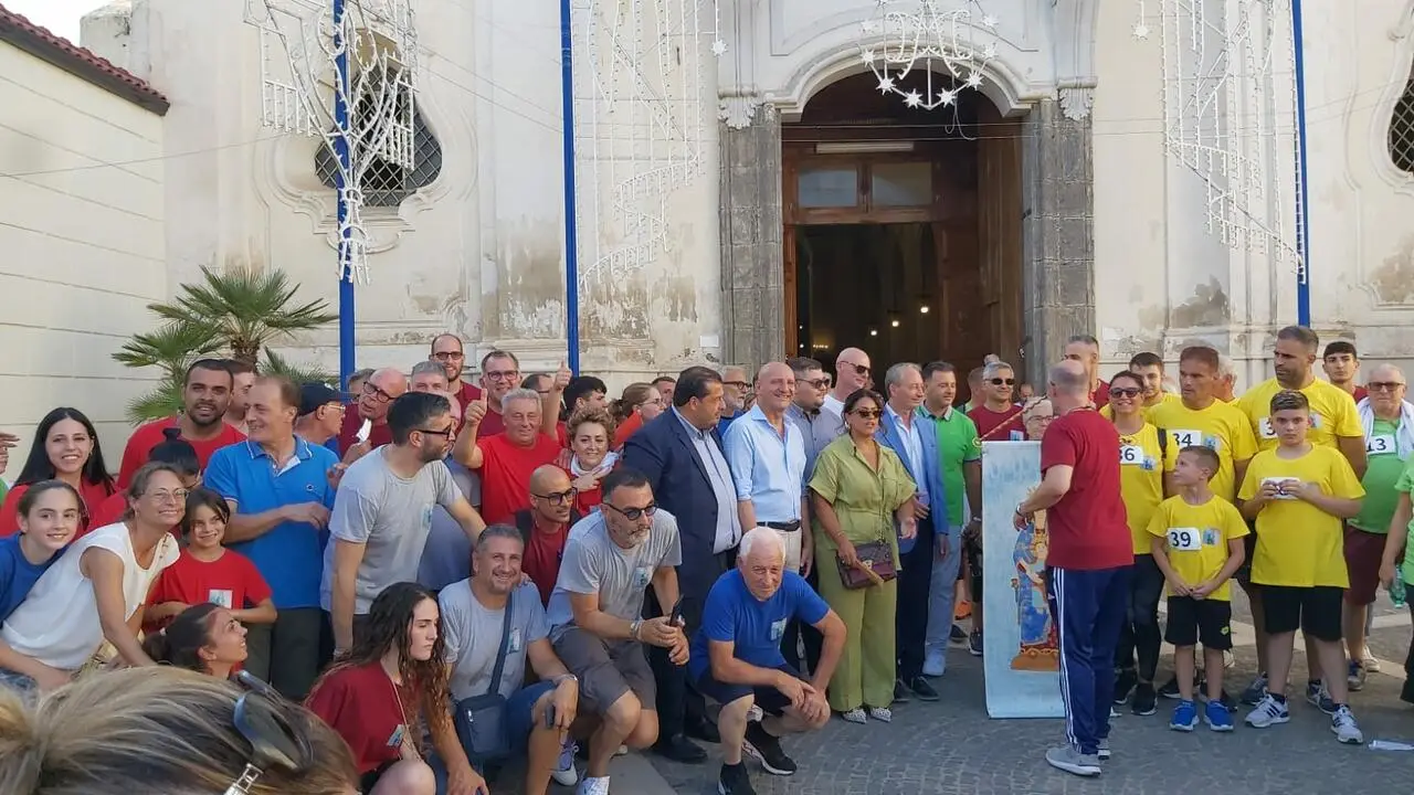 Un momento del Palio delle Generazioni dell'Assunta