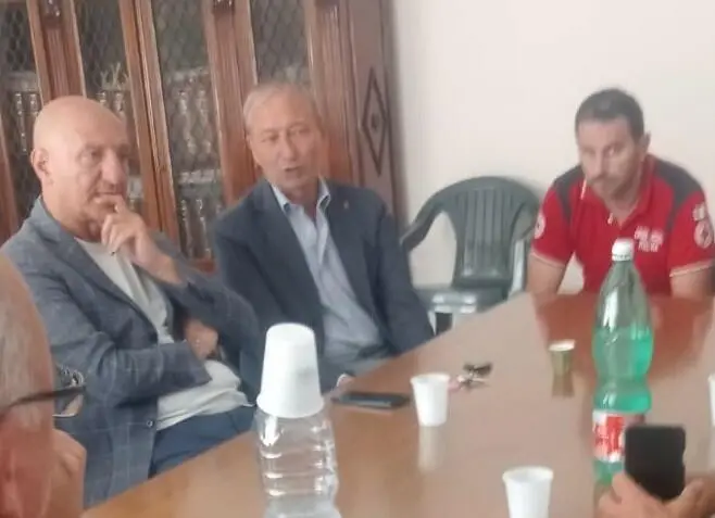Il sindaco Emilio Nuzzo ed il collega Andrea Pirozzi