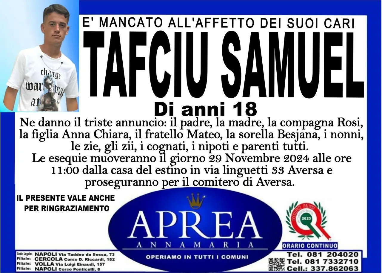 I funerali di Samuel Tafciu