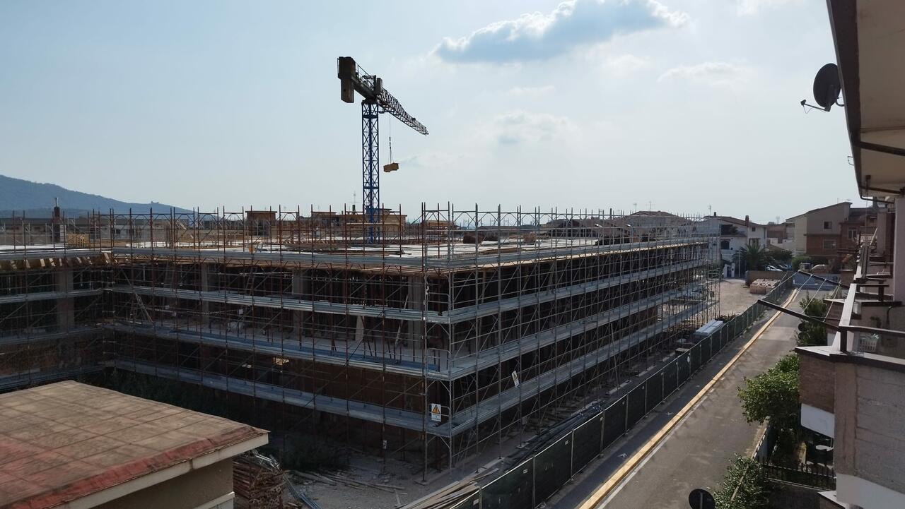 Il cantiere della scuola media