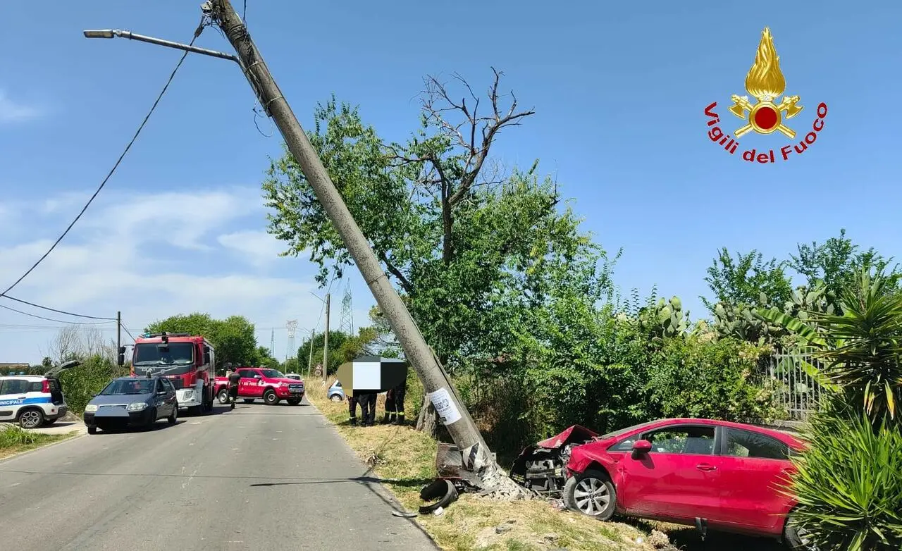 L'incidente stradale a Grazzanise