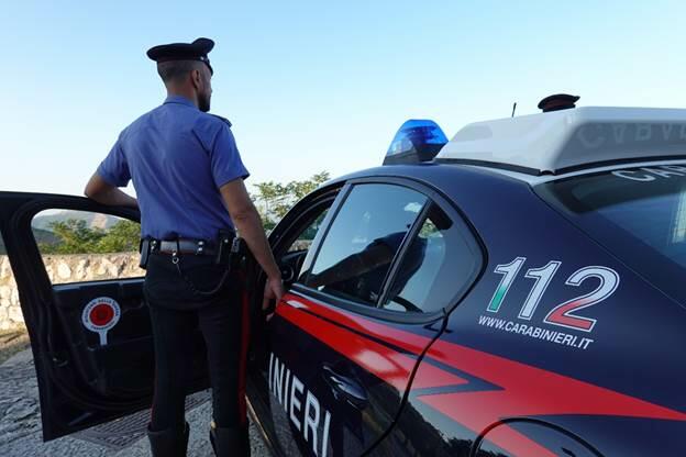 Intervento dei carabinieri