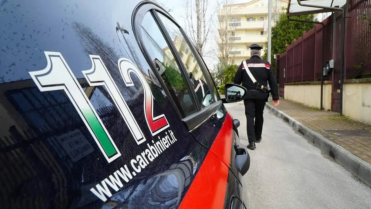 L'intervento dei carabinieri