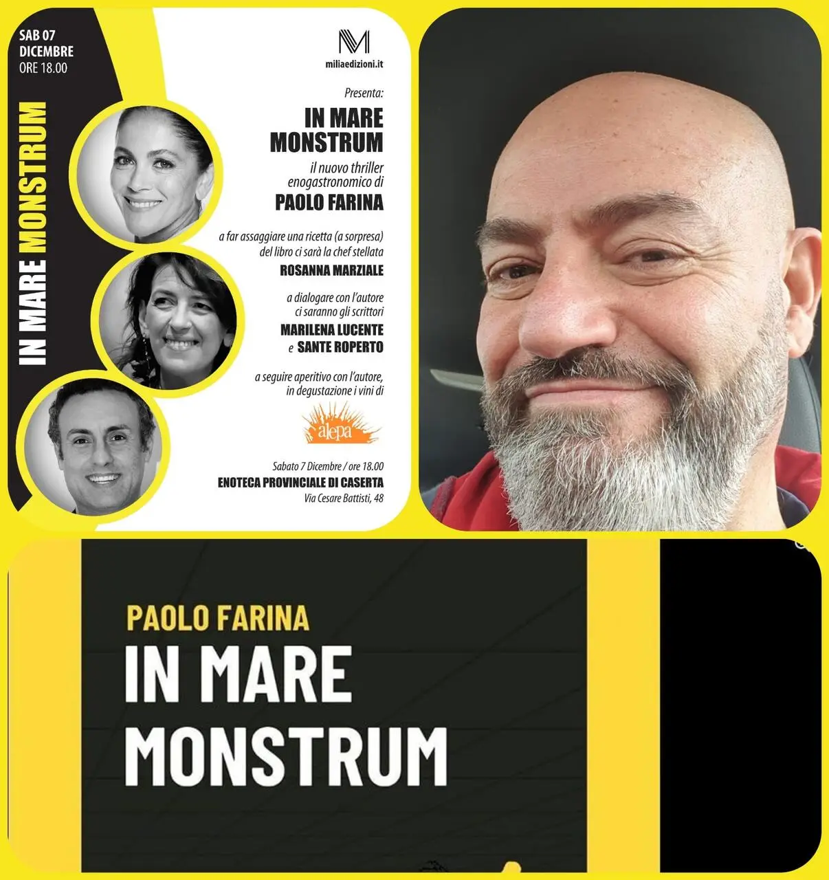 La locandina del libro di Paolo Farina