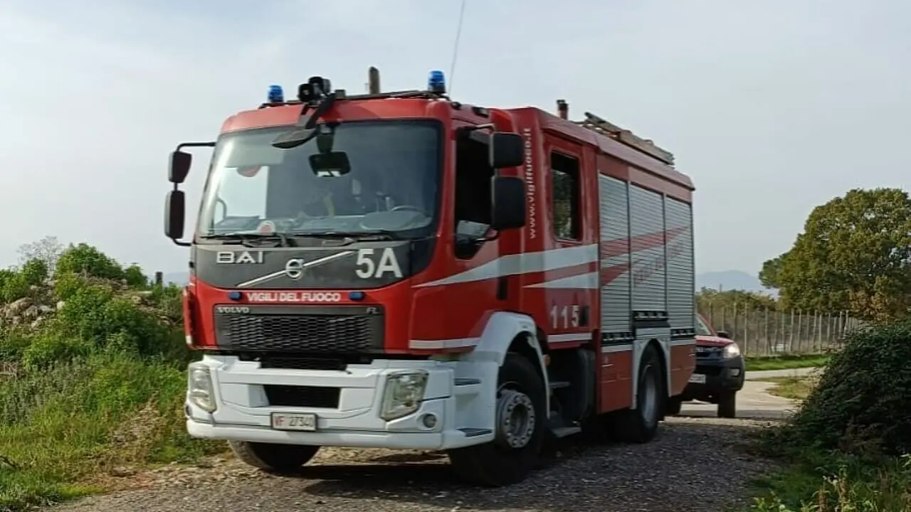 L'intervento dei vigili del fuoco