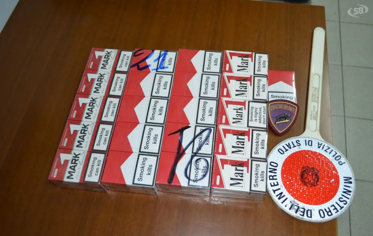 Arresto per contrabbando di sigarette