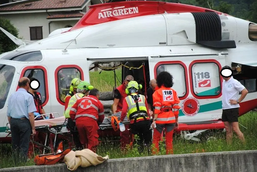 Trasferito in elisoccorso al Policlinico di Tor Vergata