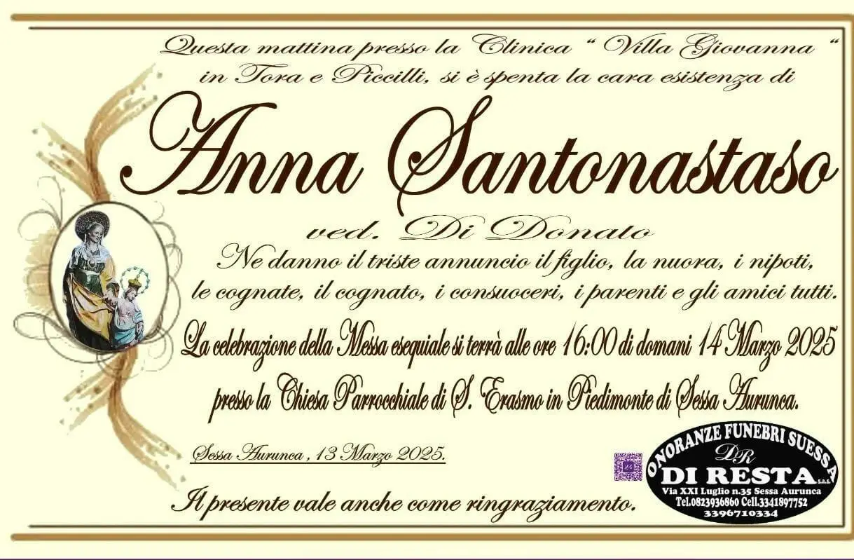Lutto a Cellole