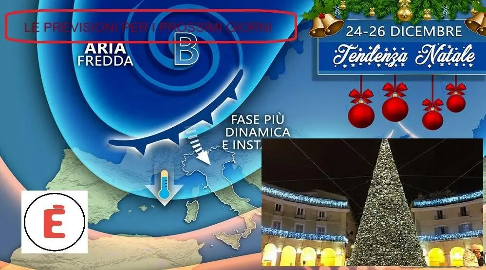 Le previsioni meteo per i prossimi giorni