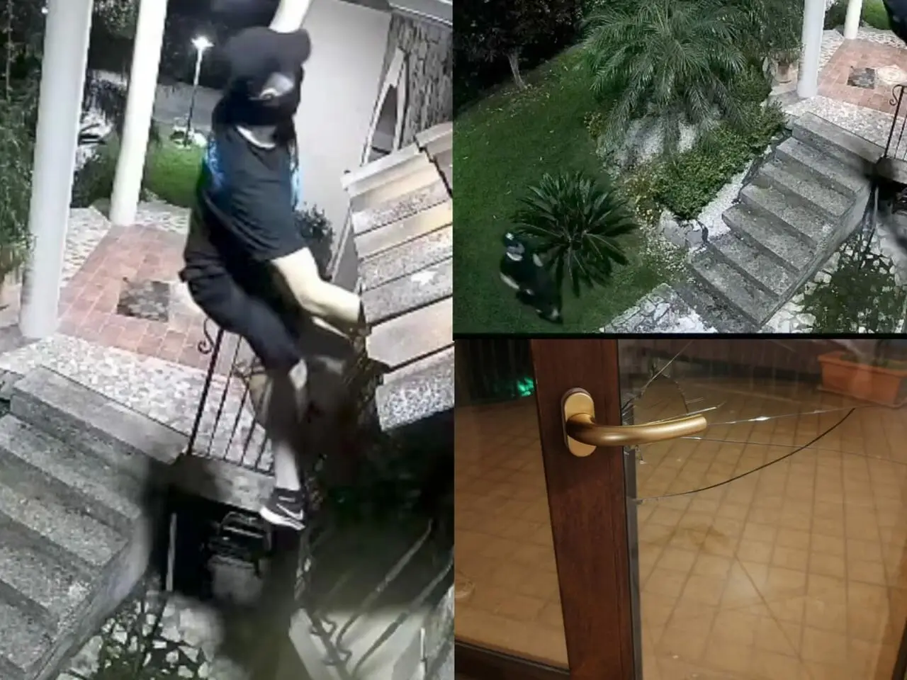 L'assalto nella villa a Cellole