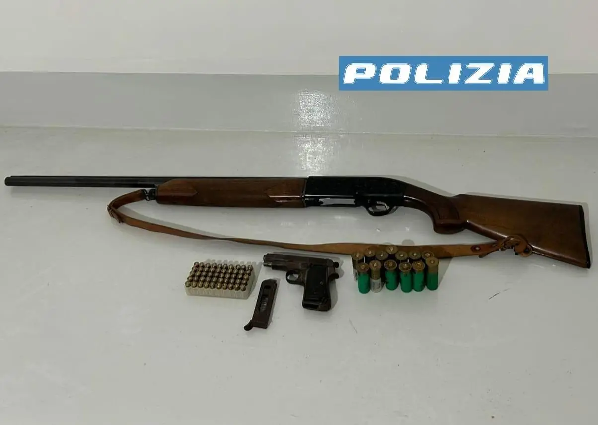 Le armi ritirate dalla polizia