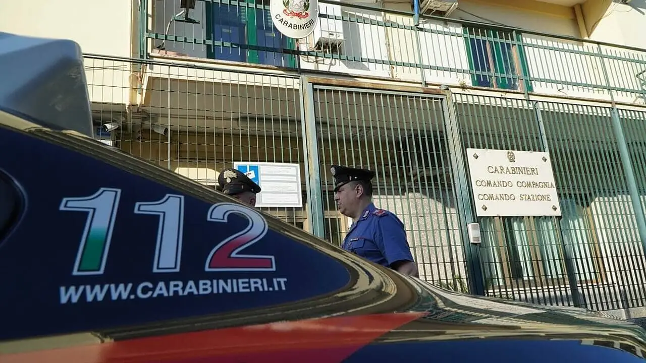 L'intervento dei carabinieri