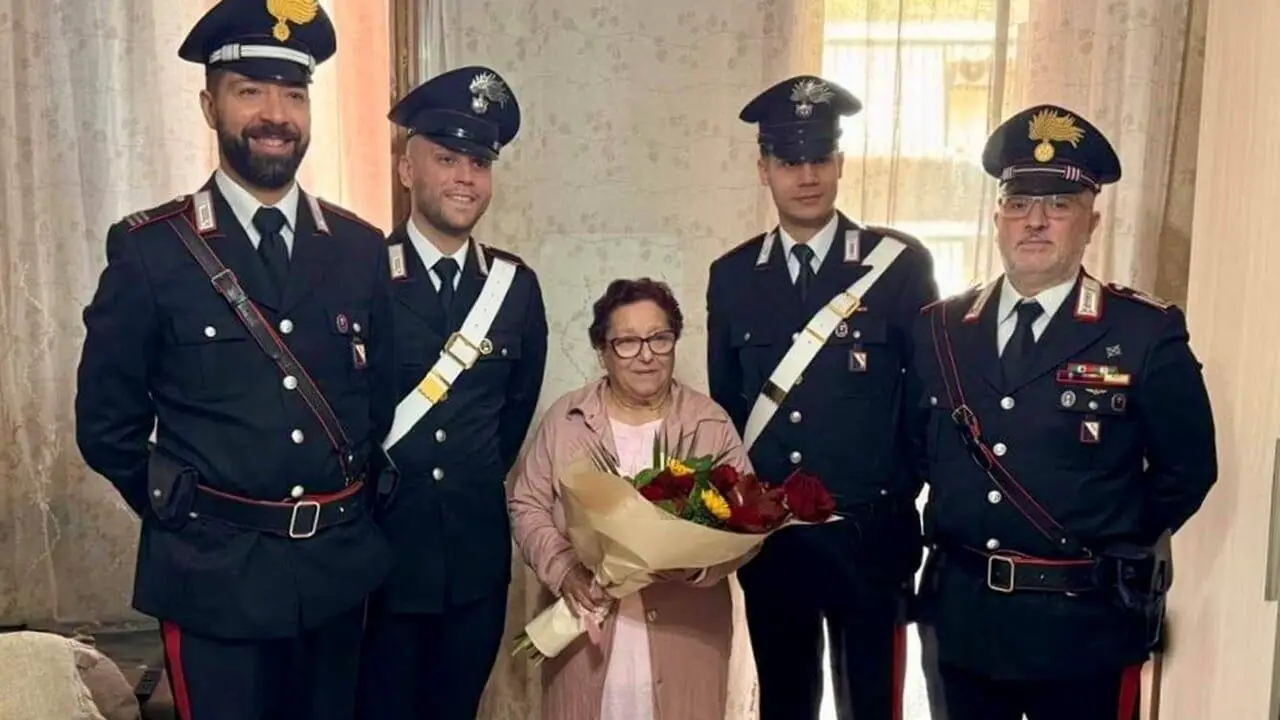 Anziana salvata dai carabinieri