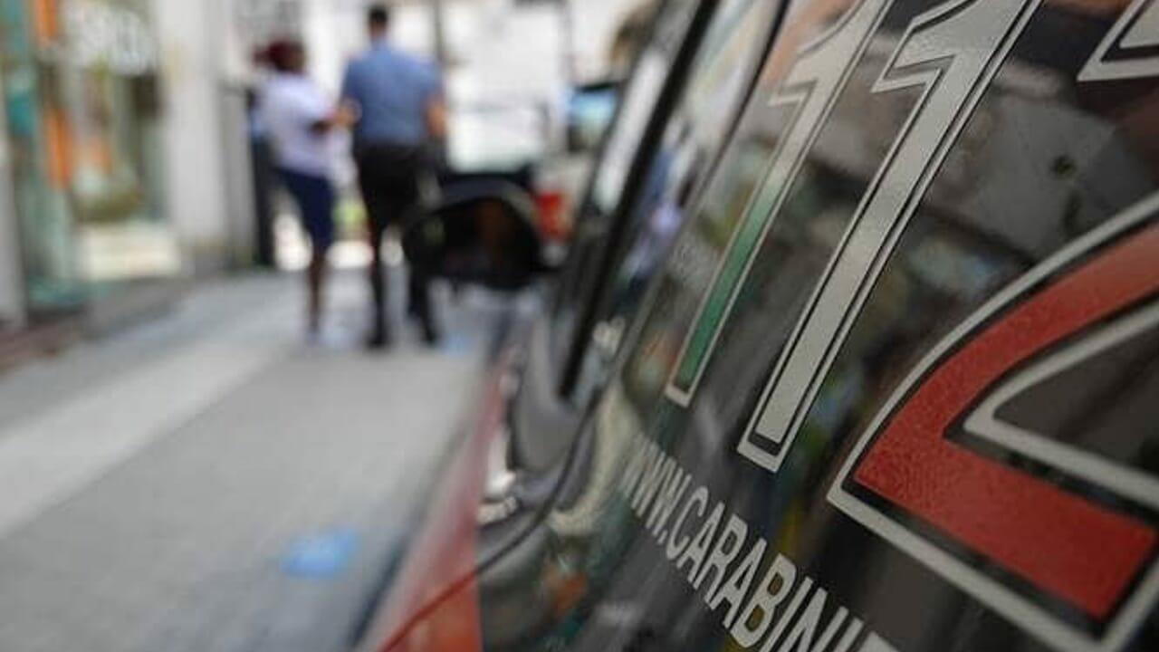 L’intervento dei carabinieri