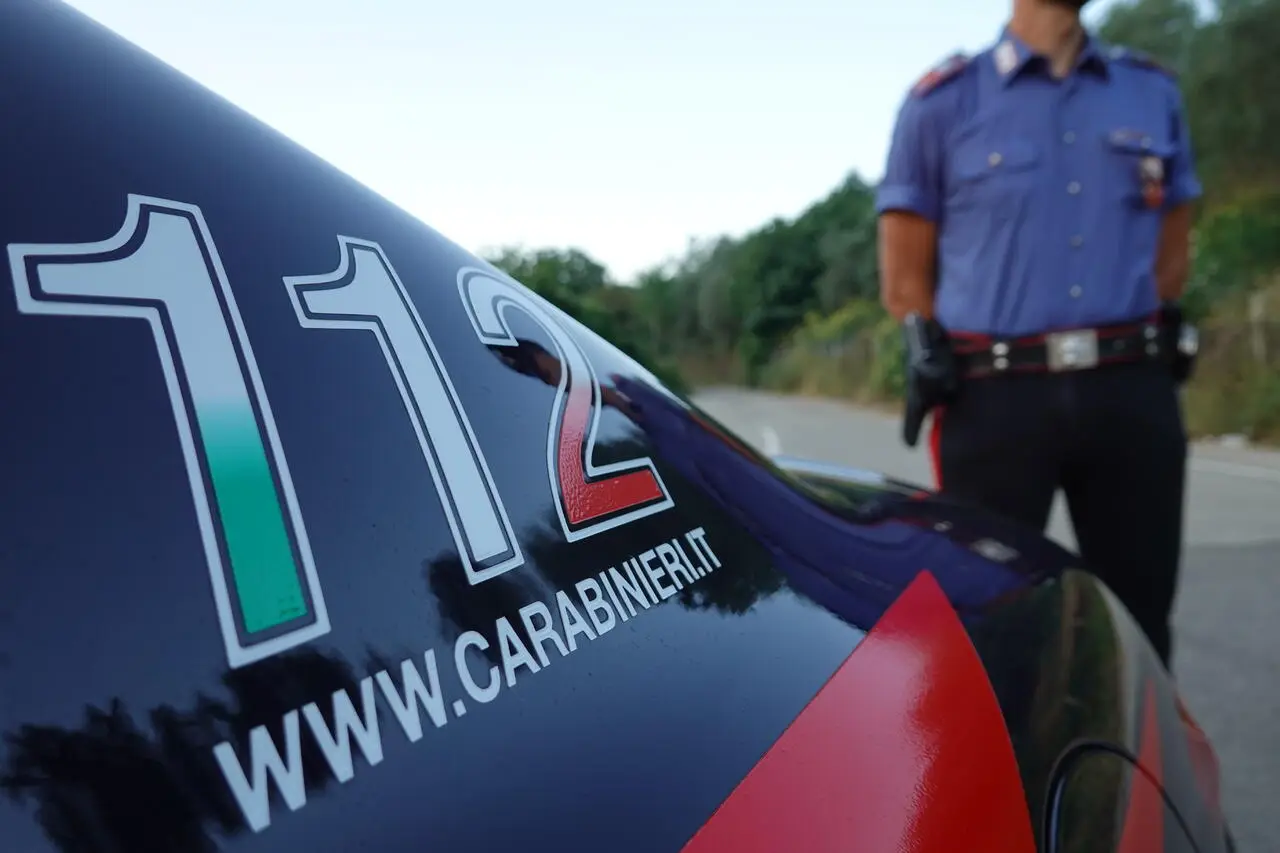 L'intervento dei carabinieri