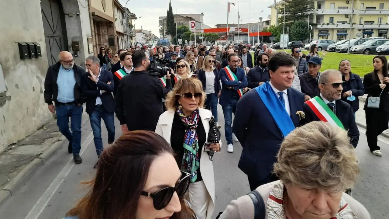 Maria Luigia Iodice e i sindaci dell'agro aversano