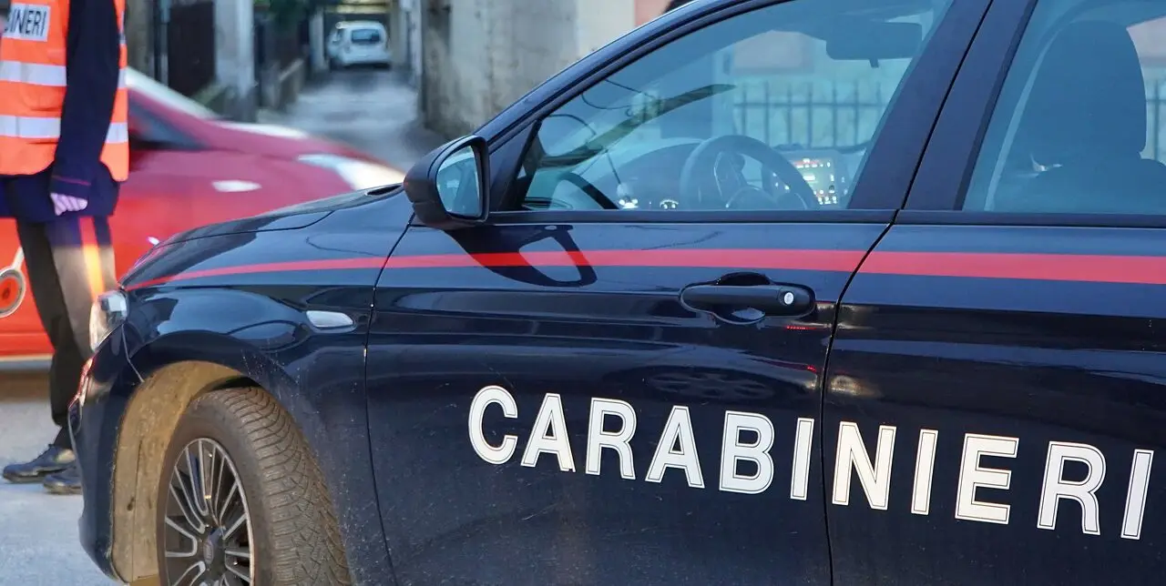 L'intervento dei carabinieri