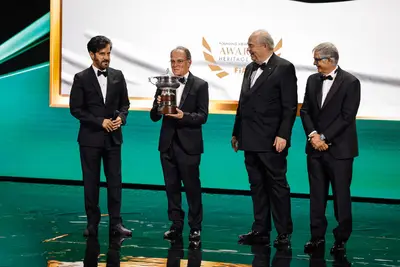 Mohammed Ben Sulayem, Presidente FIA; Giuseppe Redaelli, Presidente Autodromo Nazionale Monza; Ludwig Furst Löwenstein-Wertheim-Freudenberg, Presidente dell'Automobil Club von Deutschland e Carmelo Sanz De Barros, Presidente del Senato FIA.