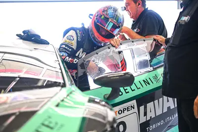 Rubens Barrichello nei test con il Barone Rampante Racing Team