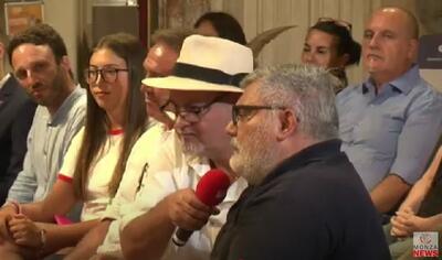 Il sindaco di Arcore Maurizio Bono intervistato in diretta tv