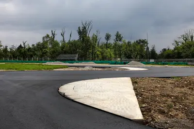 La zona della Prima variante dove la carreggiata ora è più larga