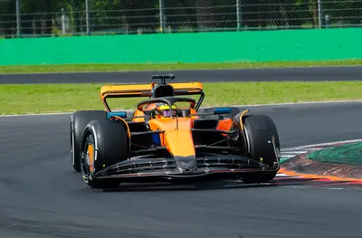 Fornaroli durante un passaggio alla prima variante di Monza
