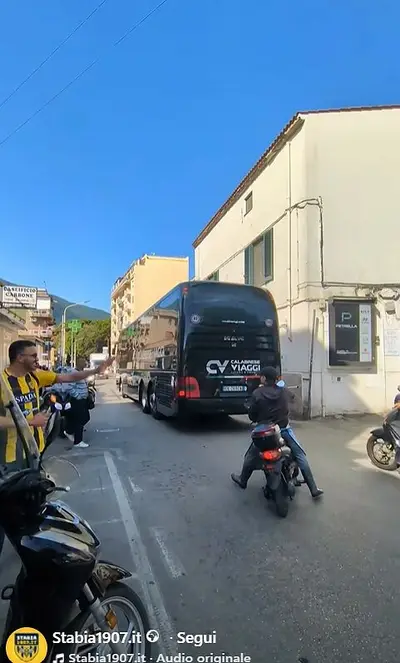Partenza Juve Stabia