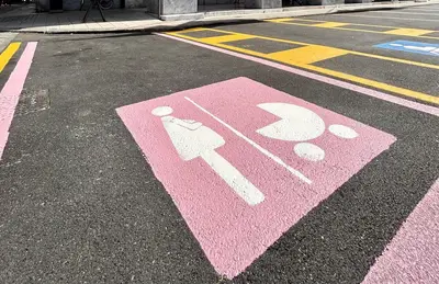 parcheggio rosa